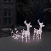 Reindeers & Sleigh Christmas Decoration 160 Leds 512 Acrylic