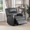 Modern Living Room Furniture 1Pc Power Reclining Chair Gray