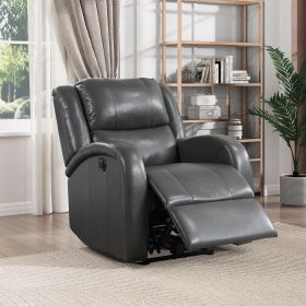 Modern Living Room Furniture 1Pc Power Reclining Chair Gray