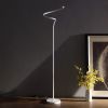 Modern White S-Curve LED Floor Lamp