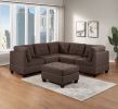 Living Room Furniture Tufted Armless Chair Black Coffee