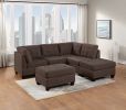 Living Room Furniture Tufted Armless Chair Black Coffee