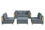 Living Room Furniture Armless Chair Steel Color Dorris