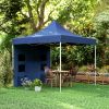 Outsunny 10' X 10' Heavy Duty Pop Up Canopy Tent With Sidewa