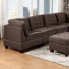 Living Room Furniture Tufted Armless Chair Black Coffee