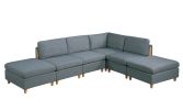 Living Room Furniture Armless Chair Steel Color Dorris