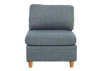 Living Room Furniture Armless Chair Steel Color Dorris