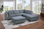 Living Room Furniture Armless Chair Steel Color Dorris