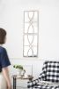 Distressed Rectangular Wooden Wall Mirror