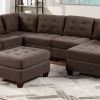 Living Room Furniture Tufted Armless Chair Black Coffee