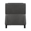 Push Back Reclining Chair Transitional Style Grey Color