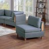 Living Room Furniture Armless Chair Steel Color Dorris