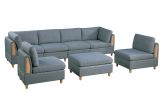 Living Room Furniture Armless Chair Steel Color Dorris
