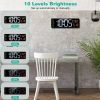 157In Led Digital Wall Clock With Remote Control 10 Level