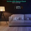 157In Led Digital Wall Clock With Remote Control 10 Level