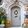 Halloween Witch Wreath Pumpkin Door Decorations Artificial P