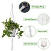 2Pcs Plant Hanger Flowerpot Net Bag 40In Cotton Rope Plant