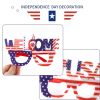 Joymemo 6Pcs Independence Day Glasses Set American National