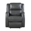 Modern Living Room Furniture 1Pc Power Reclining Chair Gray
