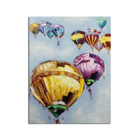 Hot Air Balloon Abstract Oil Painting Wall Art - 150 x 220 cm