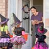 Halloween Witch Wreath Pumpkin Door Decorations Artificial P