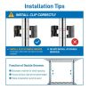 8-Tier Wire Shelving Unit Adjustable Steel Wire Rack Chrome