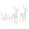 Reindeers & Sleigh Christmas Decoration 160 Leds 512 Acrylic