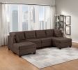 Living Room Furniture Tufted Armless Chair Black Coffee