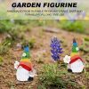 1Pc Garden Rainbow Gnome Resin Statue Faceless Doll Figure