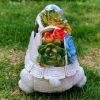 Outdoor Solar Led Turtle Light Succulents Planter Stand Gard