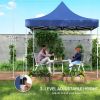 Outsunny 10' X 10' Heavy Duty Pop Up Canopy Tent With Sidewa