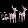 Reindeers & Sleigh Christmas Decoration 160 Leds 512 Acrylic