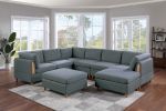Living Room Furniture Armless Chair Steel Color Dorris