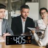 157In Led Digital Wall Clock With Remote Control 10 Level