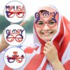 Joymemo 6Pcs Independence Day Glasses Set American National