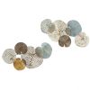 Multi-Colored Lily Pad Metal Wall Decor Set