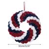 Independence Day Wreath Artificial Blue White Red Flower