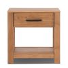 Farmhouse Traditional Pine Wood 1-Drawer Nightstand Bedside