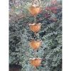 Lotus Flower Copper Rain Chain - Decorative Gutter Downspout