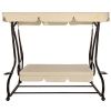 Outdoor 3-Seat Canopy Swing with Cushions - Patio