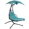 Teal Single Person Sturdy Modern Chaise Lounger Hammock