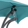Teal Single Person Sturdy Modern Chaise Lounger Hammock