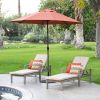 9-Ft Patio Umbrella In Terracotta With Metal Pole And Tilt