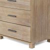 Modern Farmhouse Solid Wood 5 Drawer Bedroom Chest In Pine