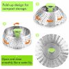 Steel Folding Steamer Basket Steel Fish Steamed Steamer