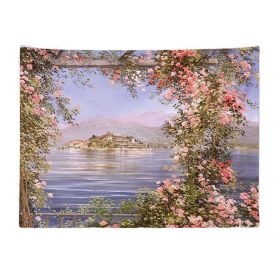 Mediterranean Rose Tapestry Bedroom Oil Painting Tapestry