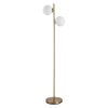 Homcom Decorative Floor Lamp With 2 Glass Shades Modern | Ho 8171