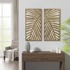 Two-Tone 2-Piece Wood Panel Wall Decor Set