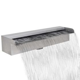 Rectangular Waterfall Pool Fountain Stainless Steel 177