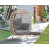 Manhattan Comfort Spezia Freestanding Steel And Rattan